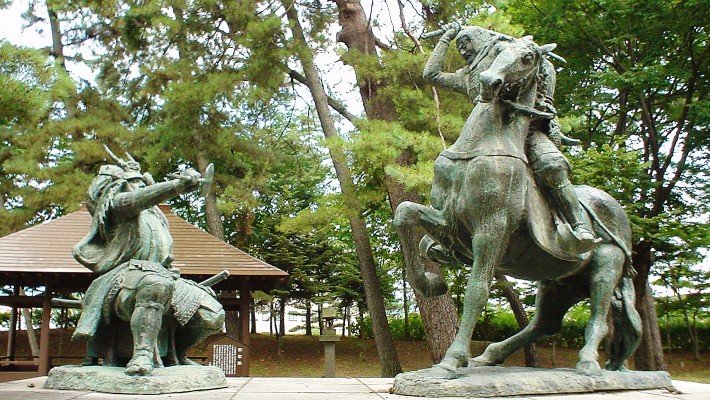 川中島の戦いを描いた合戦図